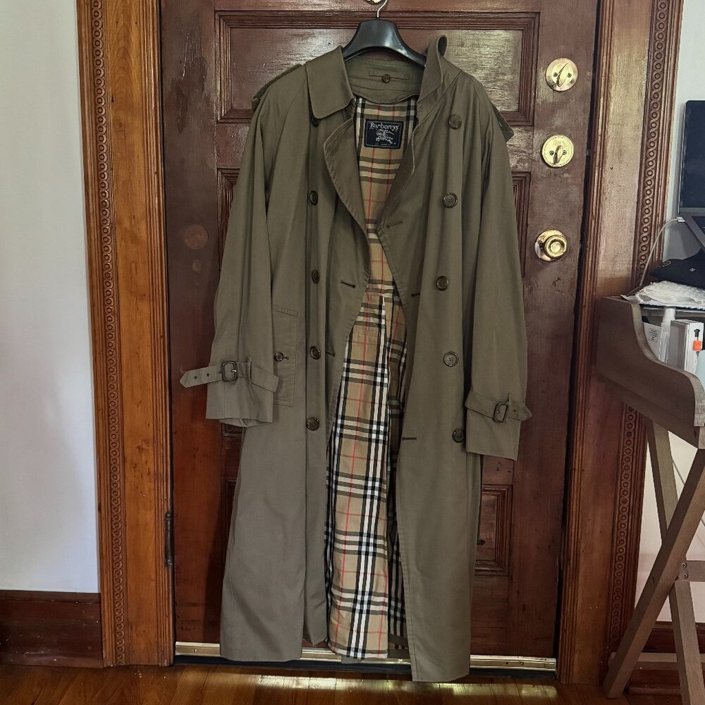 Vintage Burberry Double Breasted Trench Coat